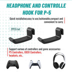 Elevate Your Gaming Setup with the P512 Wall-Mounted Headphone Hanger for PS5 and Gaming Headsets