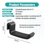 Elevate Your Gaming Setup with the P512 Wall-Mounted Headphone Hanger for PS5 and Gaming Headsets