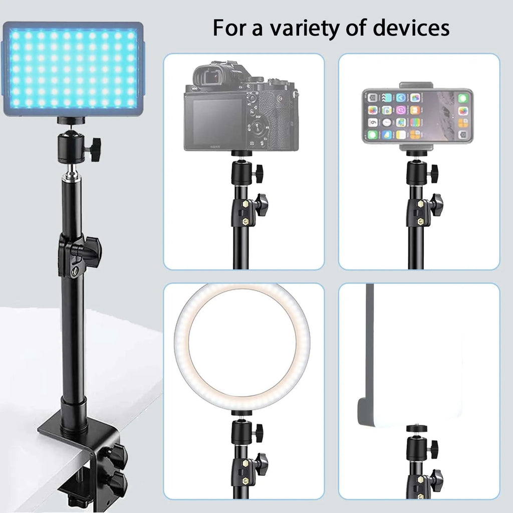 Elevate Your Photography Game with Our Professional Desk Mount Stand for DSLR Cameras and Lighting Equipment - Versatile, Adjustable, and Built to Last!