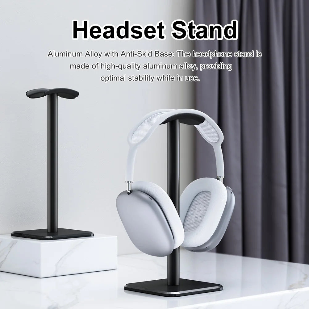 Elevate Your Space with the Aluminium Alloy Headphone Stand - The Ultimate Desktop Organizer for Gamers and Music Lovers