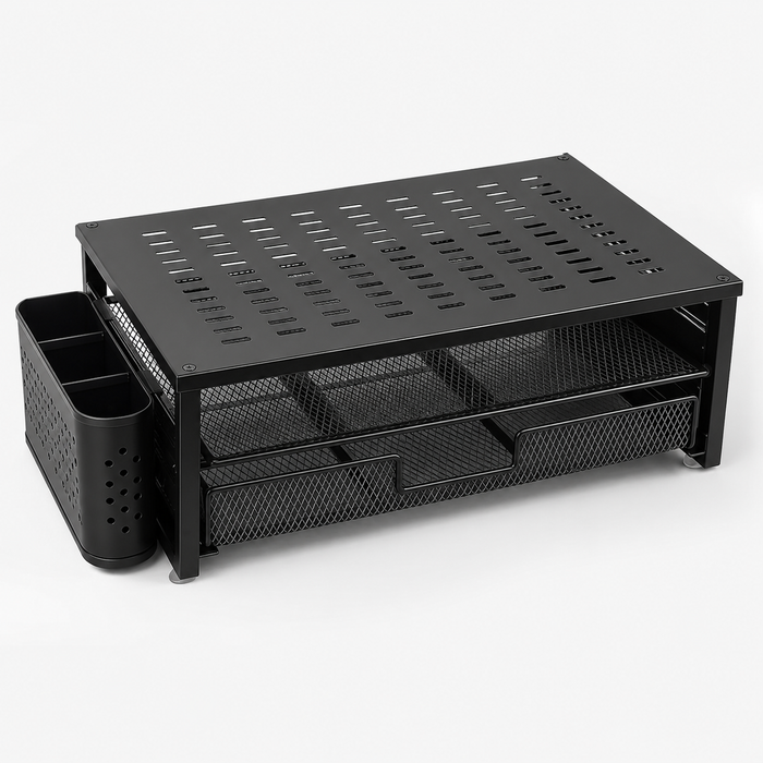 Monitor Riser with Storage