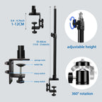 Elevate Your Photography Game with Our Professional Desk Mount Stand for DSLR Cameras and Lighting Equipment - Versatile, Adjustable, and Built to Last!